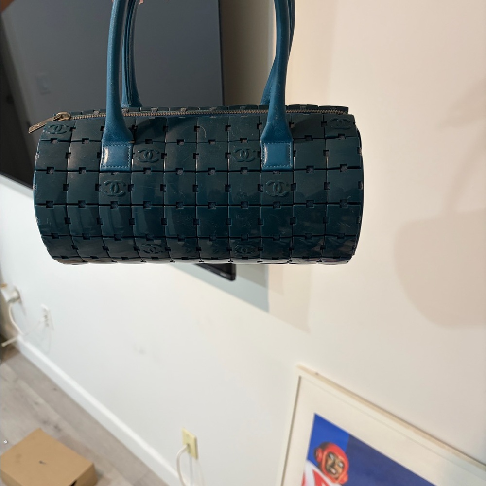 Chanel Teal Shoulder Bag - Picture 8 of 10